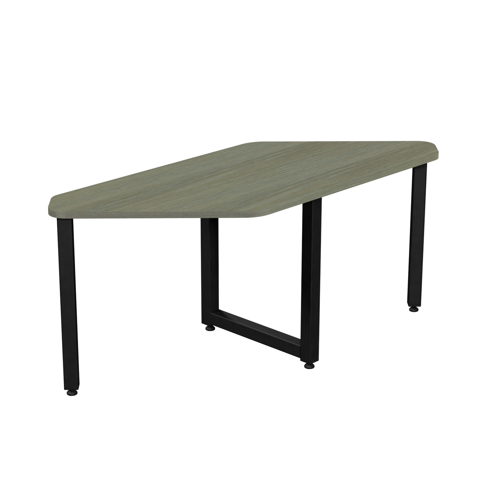 Стіл письмовий, каркас та ніжки - квадратна металева труба, з регульованими опорами, АЛМАНТ, 1250х500х550 мм.